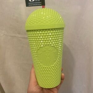 Starbucks Neon Green Studded Tumbler